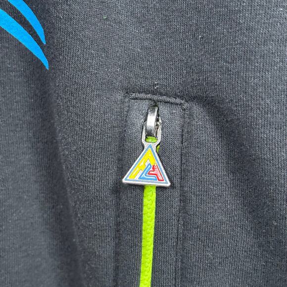 Born Fly Black Diamond Fly Hoodie Mens Large Neon Graphic Ski Theme - Picture 5 of 9